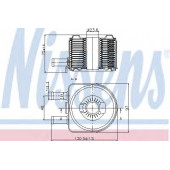 Масляный радиатор масла двигателя NISSENS 90603