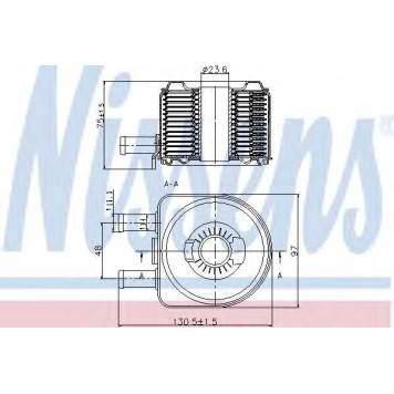 Масляный радиатор масла двигателя NISSENS 90603