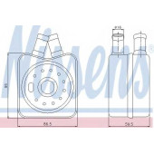 Масляный радиатор масла двигателя NISSENS 90608