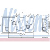 Масляный радиатор масла двигателя NISSENS 90618