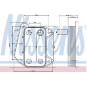 Масляный радиатор масла двигателя NISSENS 90622