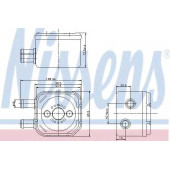 Масляный радиатор масла двигателя NISSENS 90652