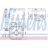 Масляный радиатор масла двигателя NISSENS 90654