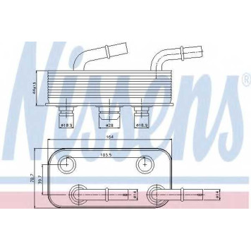 Масляный радиатор АКПП NISSENS 90657
