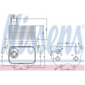 Масляный радиатор масла двигателя NISSENS 90659