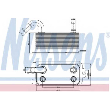 Масляный радиатор АКПП NISSENS 90661