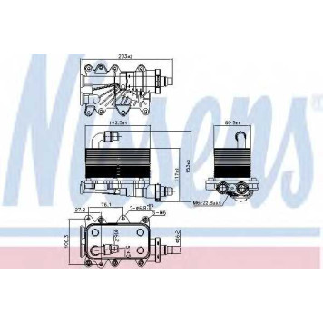 Масляный радиатор АКПП NISSENS 90673