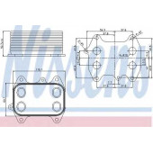 Масляный радиатор масла двигателя NISSENS 90681