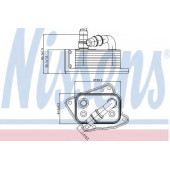 Масляный радиатор масла двигателя NISSENS 90688