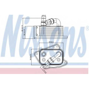 Масляный радиатор масла двигателя NISSENS 90688