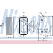 Масляный радиатор масла двигателя NISSENS 90689