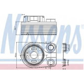 Масляный радиатор масла двигателя NISSENS 90705