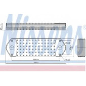 Масляный радиатор масла двигателя NISSENS 90715