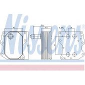 Масляный радиатор масла двигателя NISSENS 90723