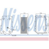 Масляный радиатор масла двигателя NISSENS 90726