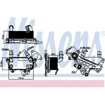 Масляный радиатор АКПП NISSENS 90732