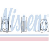 Масляный радиатор масла двигателя NISSENS 90740