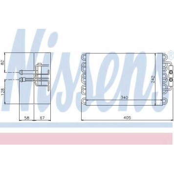 Испаритель кондиционера NISSENS 92063