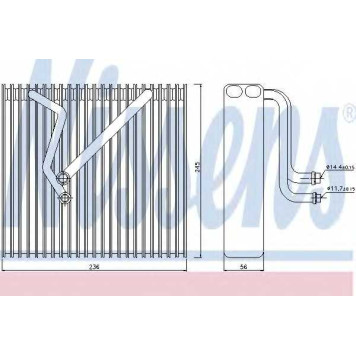 Испаритель кондиционера NISSENS 92163