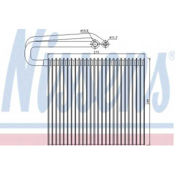 Испаритель кондиционера NISSENS 92165
