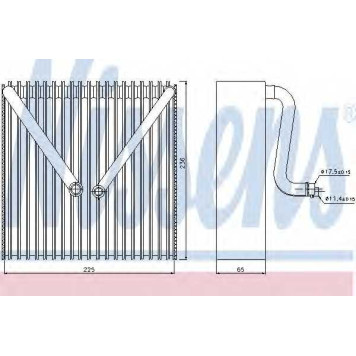 Испаритель кондиционера NISSENS 92191
