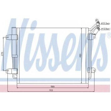 Конденсатор кондиционера NISSENS 940138