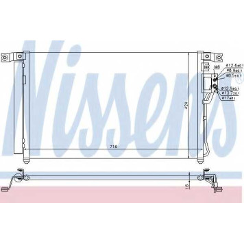 Конденсатор кондиционера NISSENS 940278