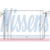Конденсатор кондиционера NISSENS 940343