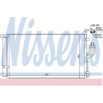 Конденсатор кондиционера NISSENS 940351