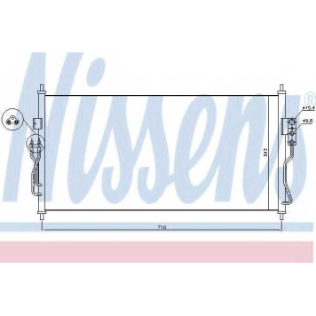 Конденсатор кондиционера NISSENS 940363