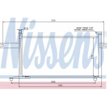 Конденсатор кондиционера NISSENS 94498
