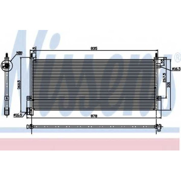 Конденсатор кондиционера NISSENS 94582