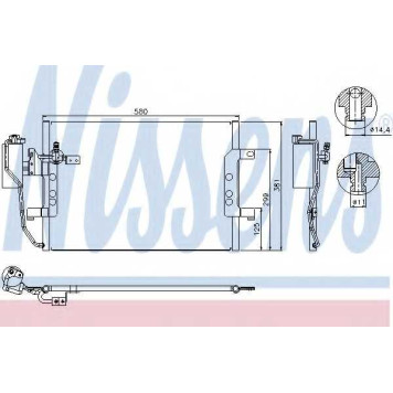 Конденсатор кондиционера NISSENS 94588