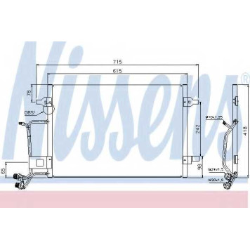 Конденсатор кондиционера NISSENS 94594
