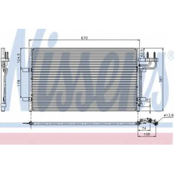 Конденсатор кондиционера NISSENS 94663