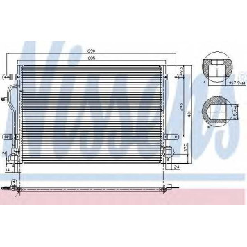 Конденсатор кондиционера NISSENS 94665