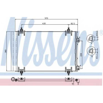Конденсатор кондиционера NISSENS 94826