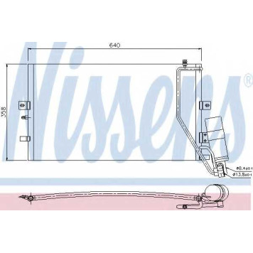 Конденсатор кондиционера NISSENS 94862