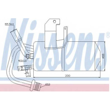 Осушитель кондиционера NISSENS 95317