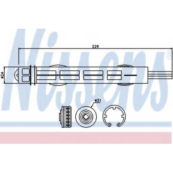Осушитель кондиционера NISSENS 95488