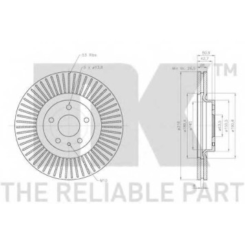 Тормозной диск NK 2025100-1