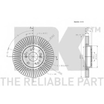 Тормозной диск NK 202662-2