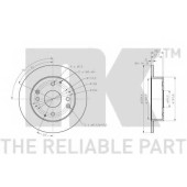Тормозной диск NK 202668