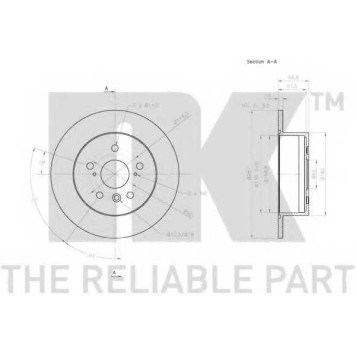 Тормозной диск NK 2045159-2