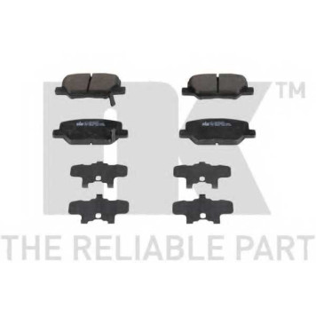 Колодки тормозные дисковые для CITROEN C4 AIRCROSS / MAZDA 6(GH,GJ) / MITSUBISHI ASX(GA#W#), OUTLANDER(GF#W,GG#W,ZJ) / PEUGEOT 4008 <b>NK 221972</b>