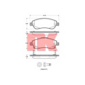 Колодки тормозные дисковые для HONDA CR(RE) <b>NK 222640</b>