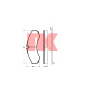 Колодки тормозные дисковые для NISSAN CABSTAR(F23,H41,H42) / RENAULT MASTER(ED/HD/UD,FD) <b>NK 223358</b>