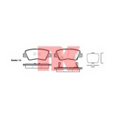 Колодки тормозные дисковые для HYUNDAI ELANTRA, GRANDEUR, i30 CW, i30, SONATA, TUCSON / KIA OPTIMA, SOUL / SSANGYONG ACTYON SPORTS, ACTYON, KORANDO <b>NK 223434</b>