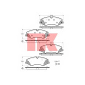 Колодки тормозные дисковые для LAND ROVER DISCOVERY(LA), RANGE ROVER(LG,LM,LS,LW) <b>NK 224032</b>