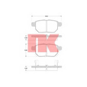 Колодки тормозные дисковые для TOYOTA PRIUS(ZVW3#) <b>NK 224582</b>